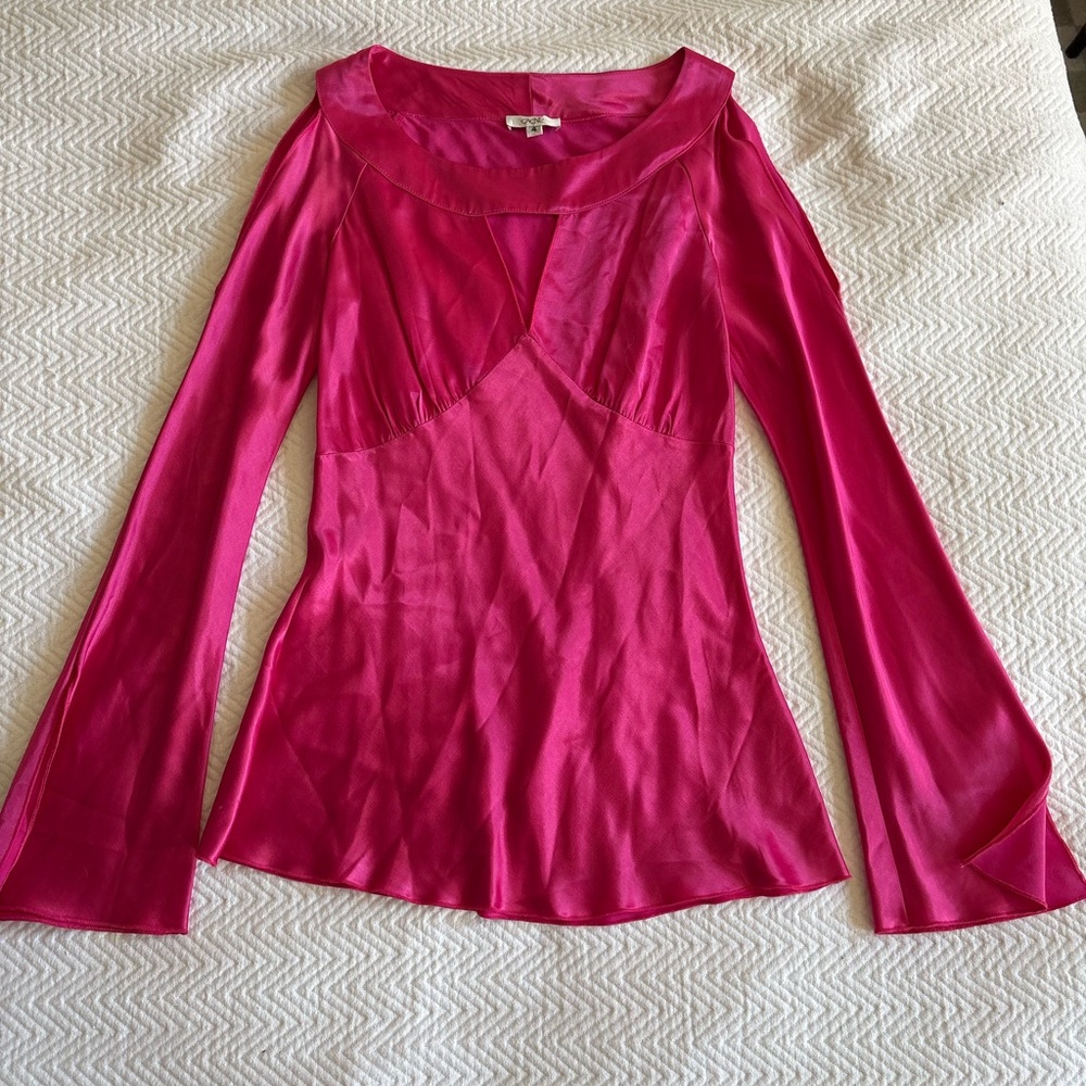 Vtg Hot Pink Cache Top🌸💗